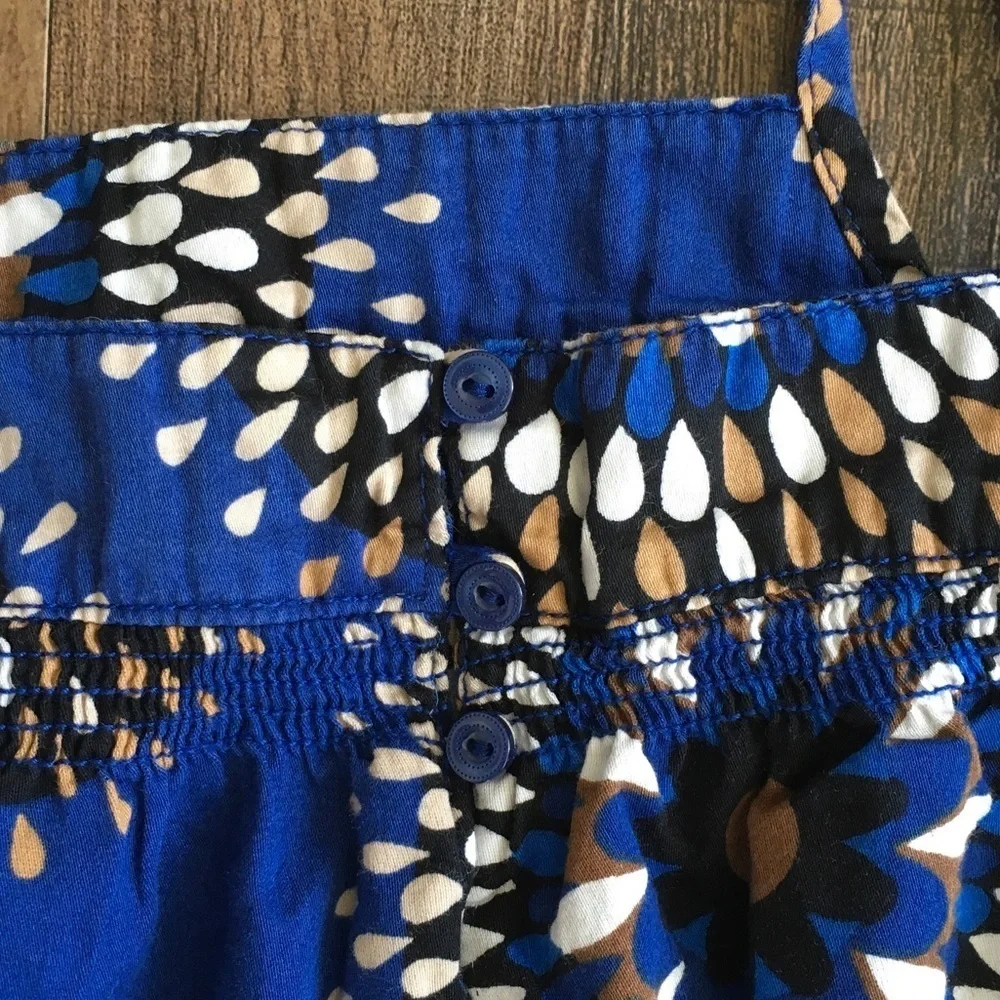 GAP Blue and Brown Patterned Dress or sleeveless tunic top